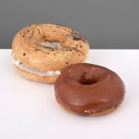 2 David James Gilhooly Sculptures, Bagel & Doughnut - Sold for $1,105 on 05-25-2019 (Lot 81).jpg